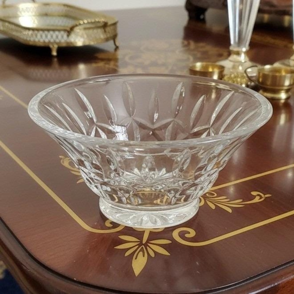 Waterford Crystal Small Accessory Dish, Classic Cut Crystal, Vtg Decorative Bowl